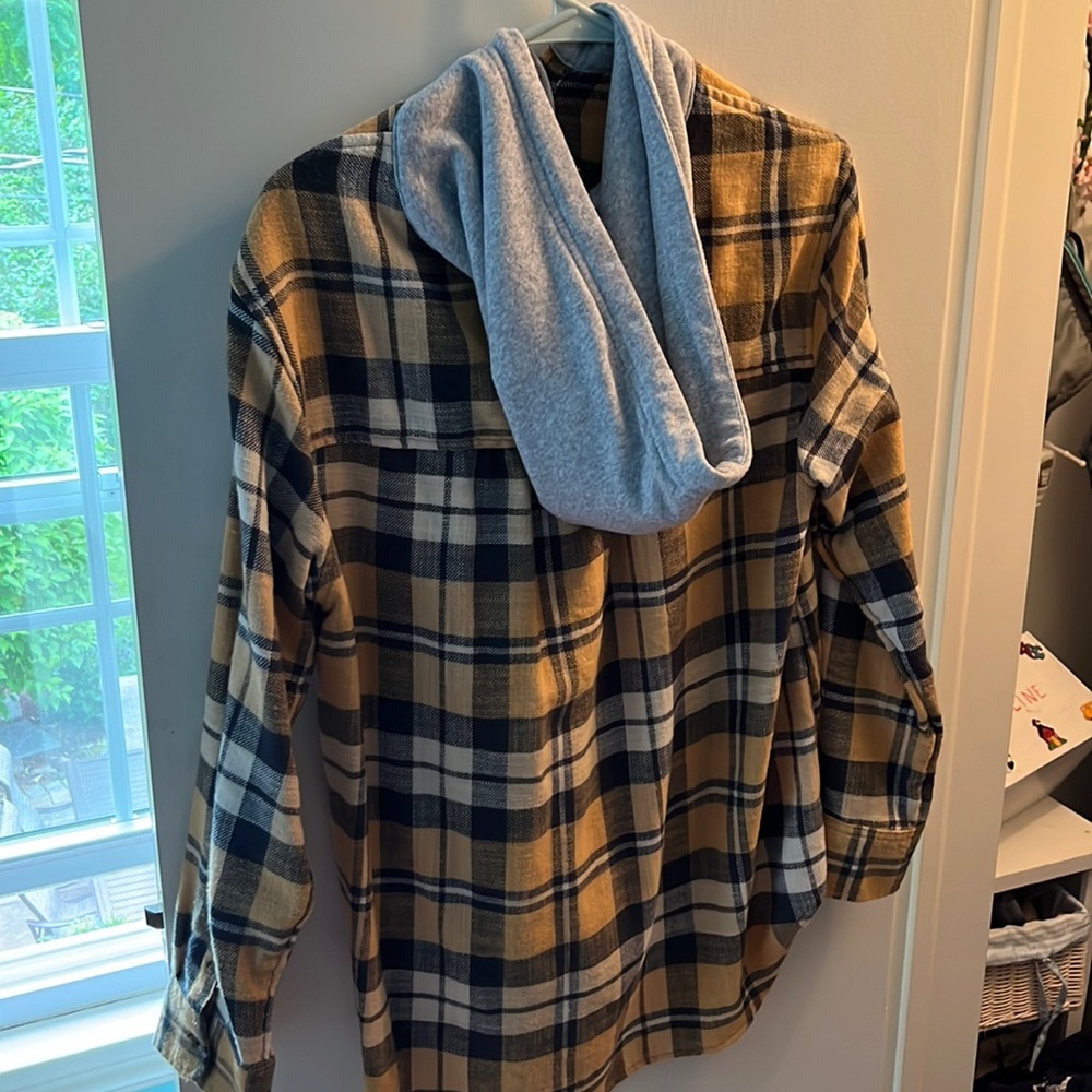 American eagle flannel with hood